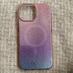 Kate Spade Glitter Gradient Phone Case - Pink and Purple iPhone 13 Pro Max